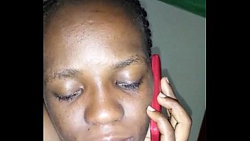 Ugandan babe recorded talking on phone with wet pussy after sex